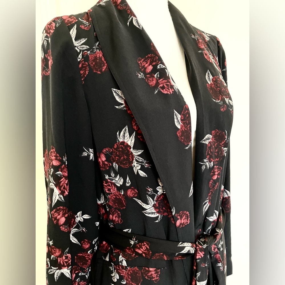Kenzie Black rose cover up Small